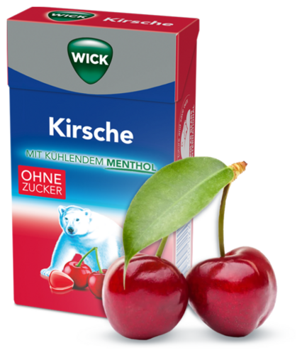 Wick Hustenbonbons Kirsche mit Eukalyptus