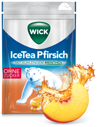 Wick Hustenbonbons IceTea Pfirsich