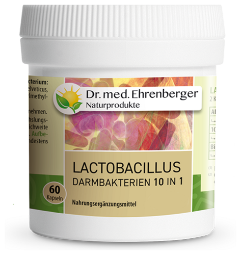 Dr. Ehrenberger Lactobacillus Darmbakterien 10 in 1 Kapseln