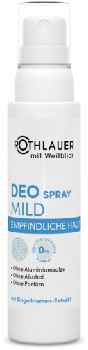 Rothlauer Kosmetik Deo Spray Mild Empfindliche Haut