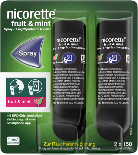 Nicorette Fruit & Mint Spray 1 mg/Sprühstoß