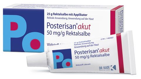 Posterisan akut 50 mg/g Rektalsalbe