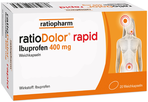 ratioDolor rapid Ibuprofen 400 mg Weichkapseln