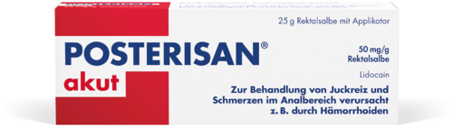 Posterisan akut 50 mg/g Rektalsalbe