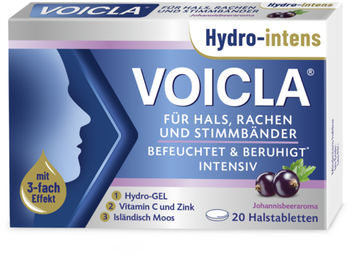 Voicla Hydro-intens Halstabletten Johannisbeere