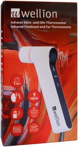 Wellion Infrarot Stirn- und Ohr-Thermometer