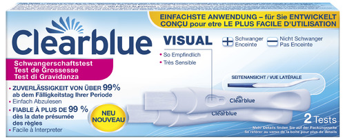 Clearblue Visual Schwangerschaftstest - 2 Stück