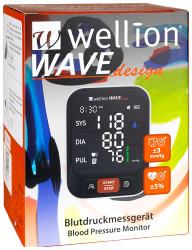 Wellion Wave design Oberarm-Blutdruckmessgerät