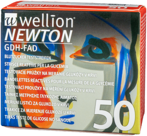 Wellion Newton GDH-FAD Blutzuckerteststreifen