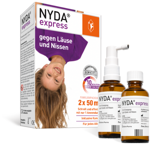 Nyda express Pumpspray inkl. Nissenkamm