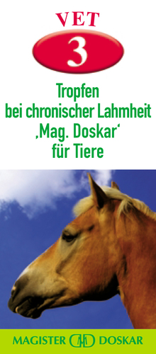 Magister Doskar VET 3 Tropfen bei chronischer Lahmheit
