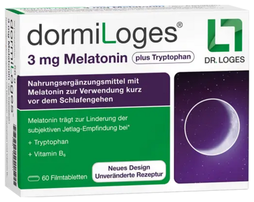 dormiLoges 3 mg Melatonin plus Tryptophan