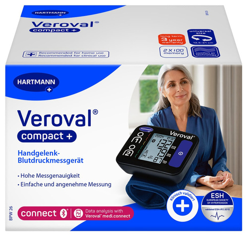 Veroval compact + Blutdruckmessgerät Handgelenk