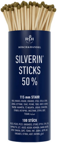 Silverin Sticks 50% mit Silbernitrat 115mm starr