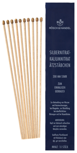 Silverin Sticks 75% mit Silbernitrat 200mm starr