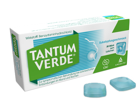 Tantum Verde Pastillen mit Eukalyptusgeschmack