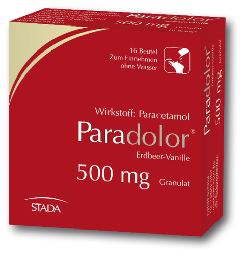 Paradolor Erdbeer-Vanille 500 mg Granulat