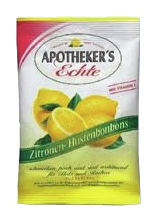 Apotheker's Echte Zitrone Hustenbonbons mit Vitamin C