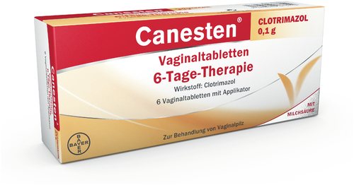 Canesten Clotrimazol 0,1g Vaginaltabletten 6-Tage-Therapie