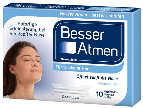 Besser Atmen Nasenstrips Clear Normal