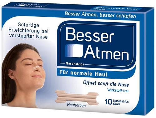 Besser Atmen Nasenstrips Beige Groß