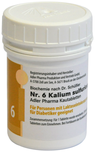 Adler Schüßler Kautablette Nr. 6 | Kalium sulfuricum D6
