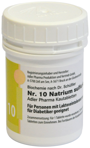 Adler Schüßler Kautablette Nr. 10 | Natrium sulfuricum D6