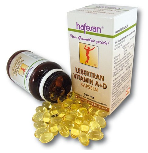 Hafesan Lebertran - Vitamin A+D 500 mg Kapseln