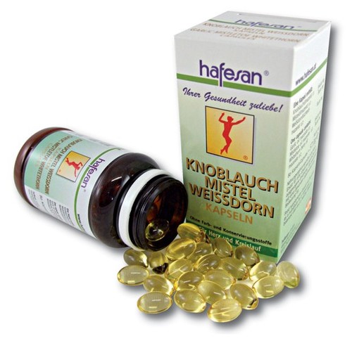 Hafesan Knoblauch-Mistel-Weißdorn Kapseln