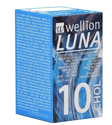 Wellion Luna Cholesterin Teststreifen
