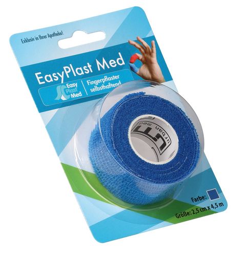 EasyPlast Med Fingerpflaster Blau (2.5 cm x 4.5 m)