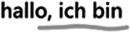 Hallo, ich bin